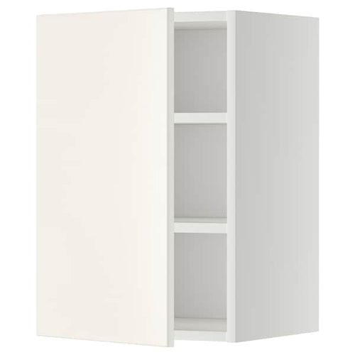METOD - Wall cabinet with shelves, white/Veddinge white, 40x60 cm