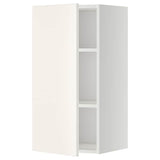 METOD wall cabinet with shelves, white/Veddinge white, 40x80 cm