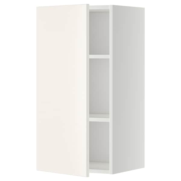 Ikea METOD - Wall cabinet with shelves, white/Veddinge white, 40x80 cm