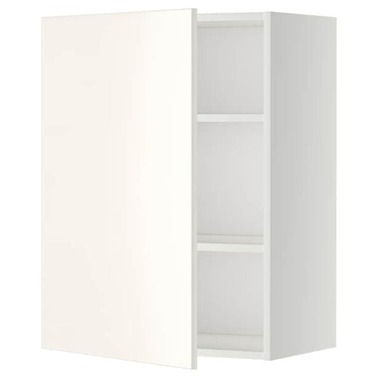 Ikea METOD - Wall cabinet with shelves, white/Veddinge white, 60x80 cm