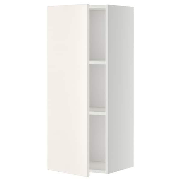 Ikea METOD - Wall cabinet with shelves, white/Veddinge white, 40x100 cm