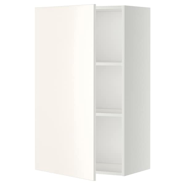 Ikea METOD - Wall cabinet with shelves, white/Veddinge white, 60x100 cm