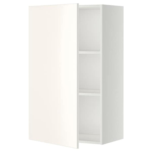 Ikea METOD - Wall cabinet with shelves, white/Veddinge white, 60x100 cm