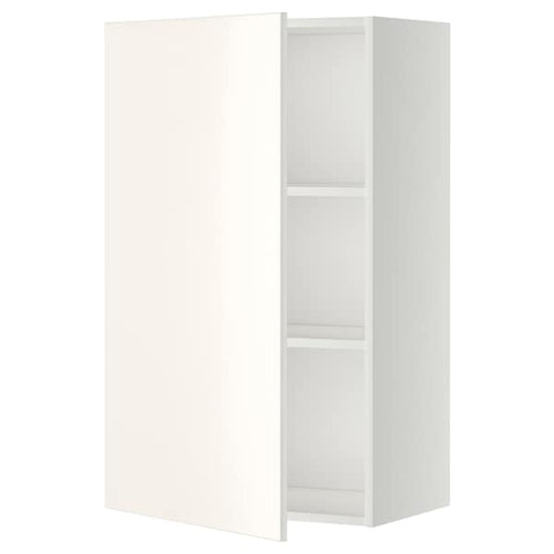 METOD wall cabinet with shelves, white/Veddinge white, 60x100 cm