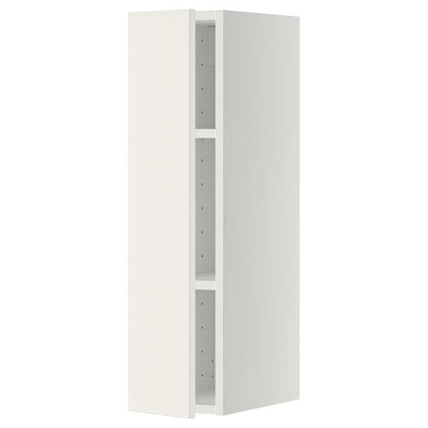 Ikea METOD - Wall cabinet with shelves, white/Veddinge white, 20x80 cm