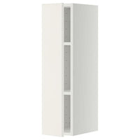 METOD - Wall cabinet with shelves, white/Veddinge white, 20x80 cm - best price from Maltashopper.com 39457611