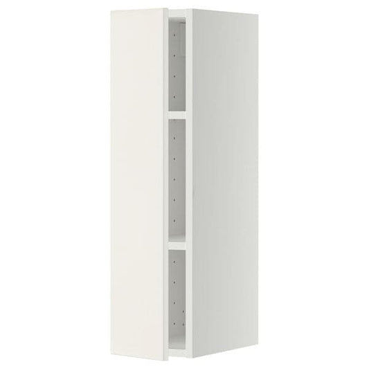 Ikea METOD - Wall cabinet with shelves, white/Veddinge white, 20x80 cm