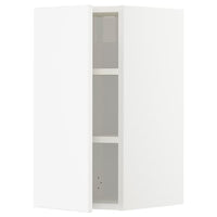 METOD wall cabinet with shelves, white/Veddinge white, 30x60 cm