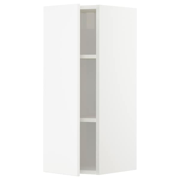METOD - Wall cabinet with shelves, white/Veddinge white, 30x80 cm - best price from Maltashopper.com 59464031