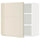 METOD wall cabinet with shelves, white/Voxtorp high-gloss light beige, 60x60 cm