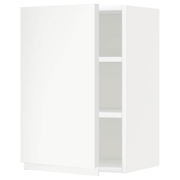 METOD - Wall cabinet with shelves, white/Voxtorp matt white, 40x60 cm - best price from Maltashopper.com 29456872