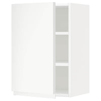 METOD wall cabinet with shelves, white/Voxtorp matt white, 40x60 cm