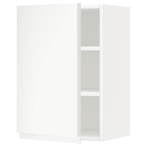 METOD - Wall cabinet with shelves, white/Voxtorp matt white, 40x60 cm