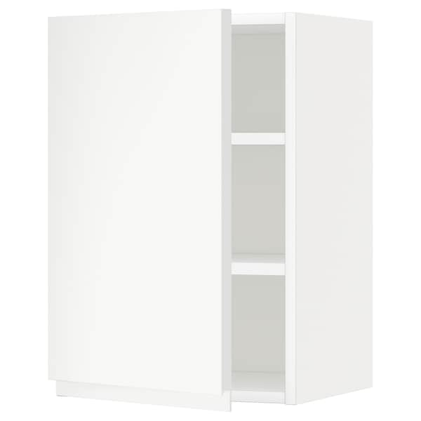 METOD - Wall cabinet with shelves, white/Voxtorp matt white, 40x60 cm