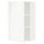 METOD wall cabinet with shelves, white/Voxtorp matt white, 60x100 cm