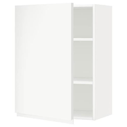 METOD - Wall cabinet with shelves, white/Voxtorp matt white, 60x80 cm