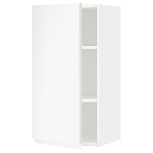 Ikea METOD - Wall cabinet with shelves, white/Voxtorp matt white, 40x80 cm