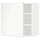 METOD wall cabinet with shelves, white/Voxtorp matt white, 60x60 cm