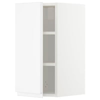 METOD - Wall cabinet with shelves, white/Voxtorp matt white, 30x60 cm - best price from Maltashopper.com 29462825