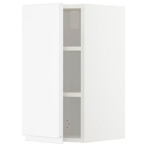 METOD - Wall cabinet with shelves, white/Voxtorp matt white, 30x60 cm