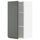 METOD wall cabinet with shelves, white/Voxtorp dark grey, 40x80 cm