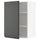 METOD - Wall cabinet with shelves, white/Voxtorp dark grey, 60x80 cm