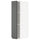 METOD - METOD Wall cabinet with shelves, white/Voxtorp dark grey, 20x80 cm