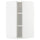METOD wall cabinet with shelves, white/Voxtorp high-gloss/white, 30x60 cm