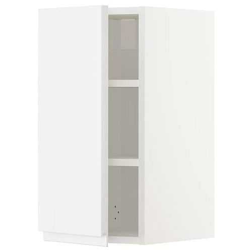 METOD - Wall cabinet with shelves, white/Voxtorp high-gloss/white, 30x60 cm