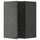 METOD wall cabinet with shelves, black/Kalhyttan dark grey concrete effect, 40x60 cm