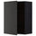 METOD - METOD Wall cabinet with shelves, black/Nickebo matt anthracite, 60x80 cm