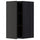 METOD - METOD Wall cabinet with shelves, black/Nickebo matt anthracite, 30x60 cm