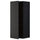 METOD - METOD Wall cabinet with shelves, black/Nickebo matt anthracite, 40x100 cm