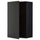 METOD - METOD Wall cabinet with shelves, black/Nickebo matt anthracite, 60x100 cm