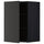 METOD - METOD Wall cabinet with shelves, black/Nickebo matt anthracite, 40x60 cm