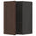 METOD wall cabinet with shelves, black/Sinarp brown, 40x60 cm