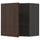 METOD - METOD Wall cabinet with shelves, black/Sinarp brown, 60x60 cm