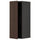 METOD - METOD Wall cabinet with shelves, black/Sinarp brown, 30x80 cm