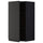 METOD - METOD Wall cabinet with shelves, black/Upplöv matt anthracite, 40x80 cm