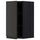METOD - METOD Wall cabinet with shelves, black/Upplöv matt anthracite, 30x60 cm