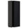 METOD - Wall cabinet with shelves, black/Upplöv matt anthracite , 20x80 cm