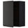 METOD - METOD Wall cabinet with shelves, black/Upplöv matt anthracite, 60x80 cm