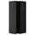 METOD - METOD Wall cabinet with shelves, black/Upplöv matt anthracite, 40x100 cm