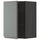 METOD wall cabinet with shelves, black/Voxtorp dark grey, 40x60 cm