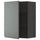 METOD - METOD Wall cabinet with shelves, black/Voxtorp dark grey, 60x80 cm