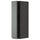 METOD - METOD Wall cabinet with shelves, black/Voxtorp dark grey, 20x80 cm