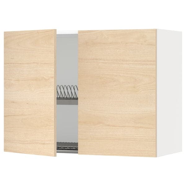 Ikea METOD - Wall unit with dish rack/2 doors , 80x60 cm