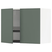 METOD - Wall unit with dish rack/2 doors , 80x60 cm - best price from Maltashopper.com 39466446