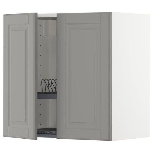 Ikea METOD - Wall unit with dish rack/2 doors , 60x60 cm