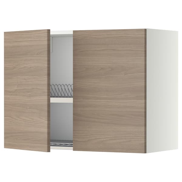 METOD - Wall unit with dish rack/2 doors , 80x60 cm - best price from Maltashopper.com 29463962